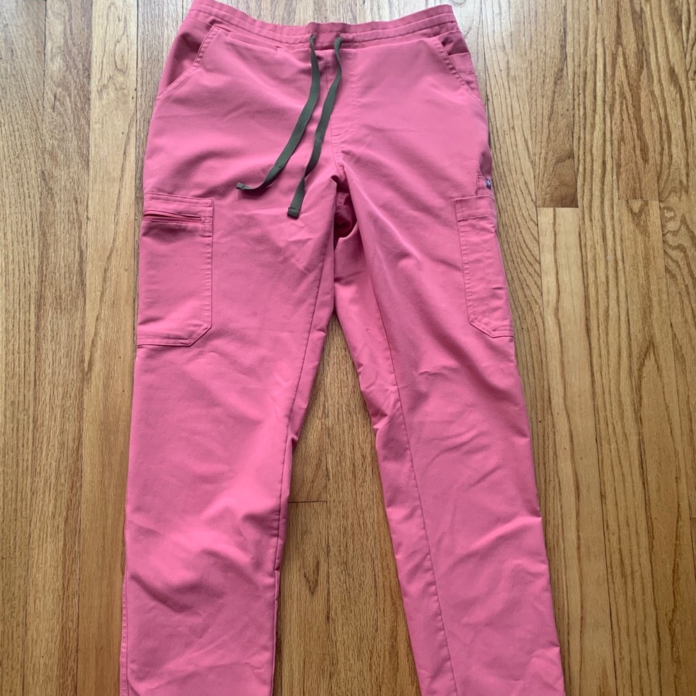 Pink skinny leg figs scrubs limited addition color